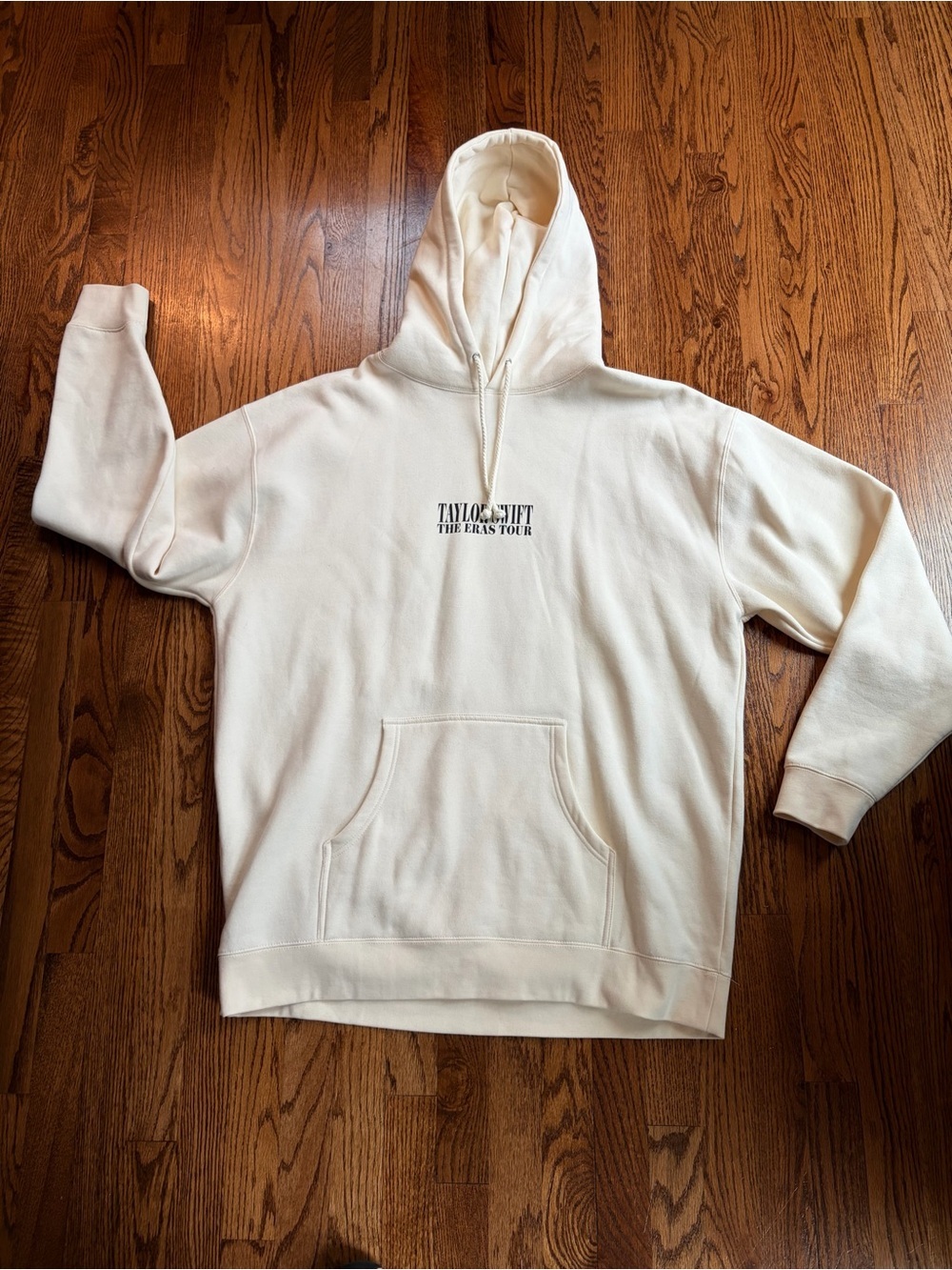 Taylor Swift The Eras Tour Cream Beige Hoodie Sweatshirt 2XL Merch Oversized